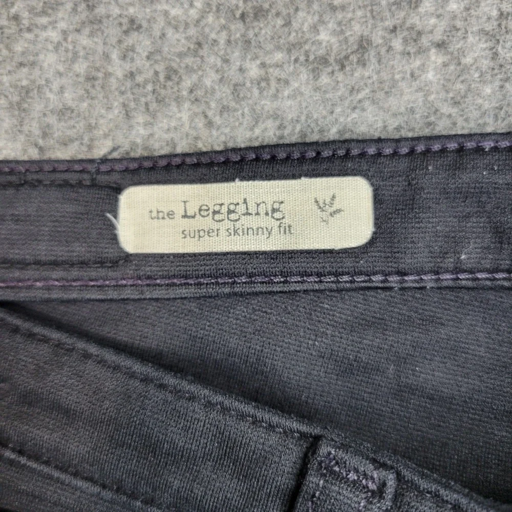 AG Adriano Goldschmied Jeans 29 Womens Black Denim The Legging Super Skinny Fit - Picture 11 of 12